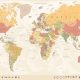 world map wallpaper printing
